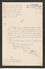 k.k. naturhistorisches Hofmuseum, Intendanzakten 1885-1896 (Hauer), Aktenzahl Z.313/1890, Seite 1
